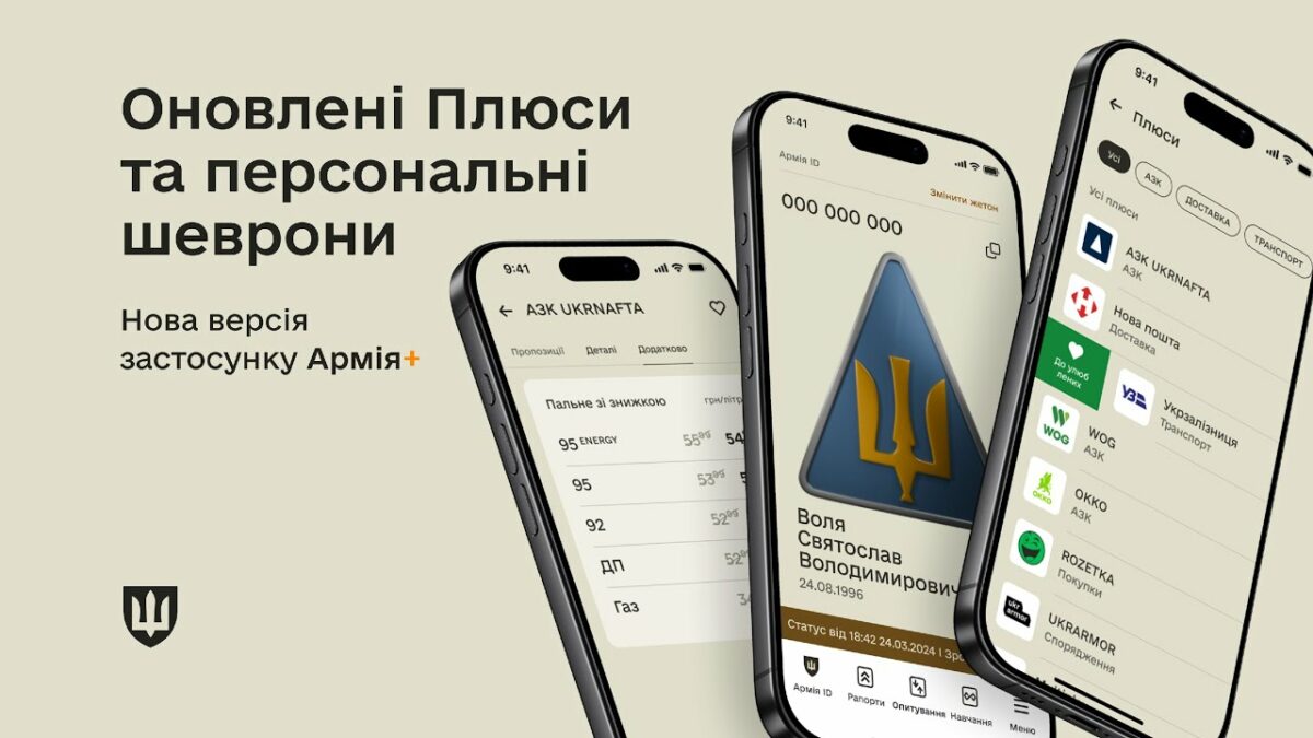 Персональні шеврони, оновлення Плюсів: нова версія Армія+