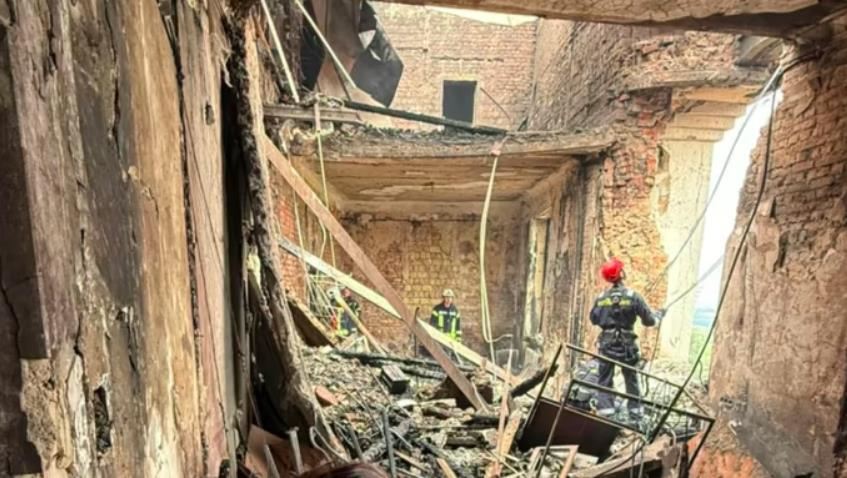 Новини Києва - Свириденко показала руйнування у будівлі Кабміну